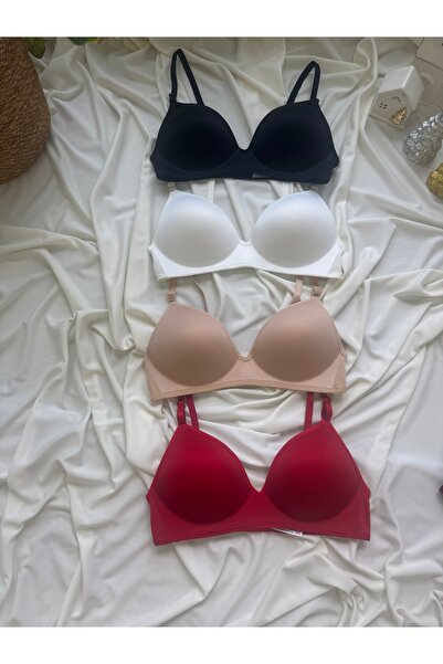 meraiçgiyim Kadın balensiz (DOLGULU) toparlayıcı 4’lü sütyen