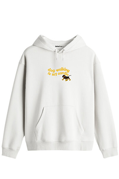 BetterThanCo Φούτερ με κουκούλα με στάμπα για βόλτα με σκύλο, Unisex