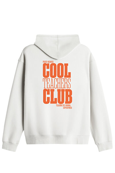 BetterThanCo Cool Teachers Club Printed Unisex Hooded Collar Hoodie