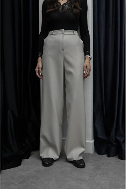 Havoş Beige Polyviscon Classic Trousers