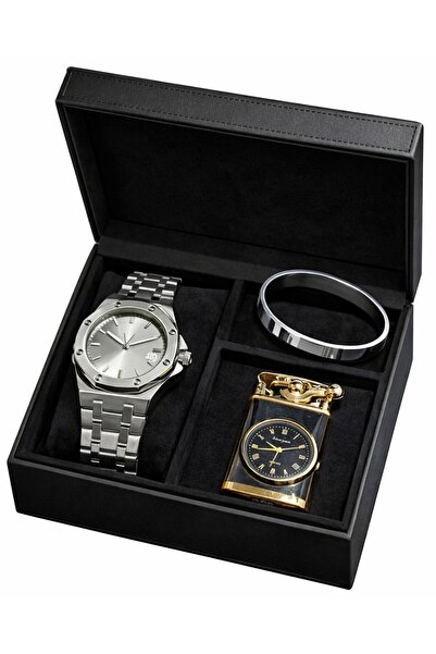 firelux lighter saatli ışıklı çakmak set