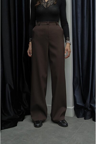 Havoş Brown Polyviscon Classic Trousers