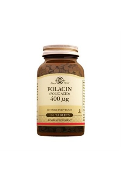 Solgar Folic Acid 400 Mcg 100 Tablets