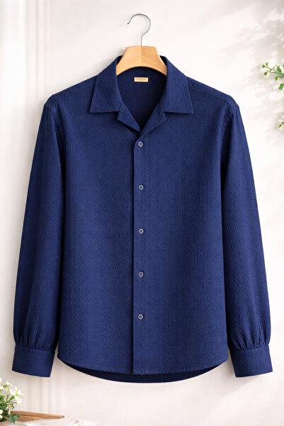 Revasser Unisex Kadın/Erkek Özel Tasarım Ferah Bürümcük Gömlek