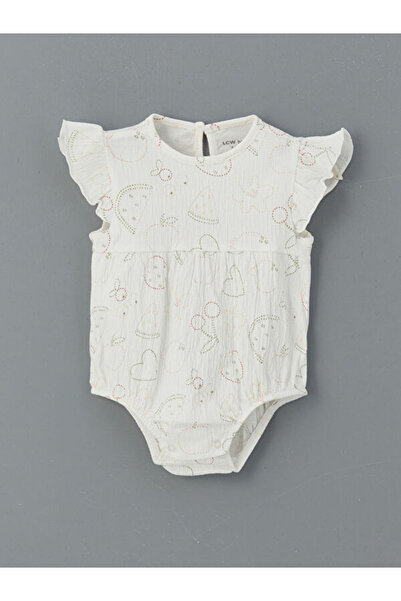 LC Waikiki Esvab • Modern & Distinctive Printed Baby Girl Snap-On Bodysuit