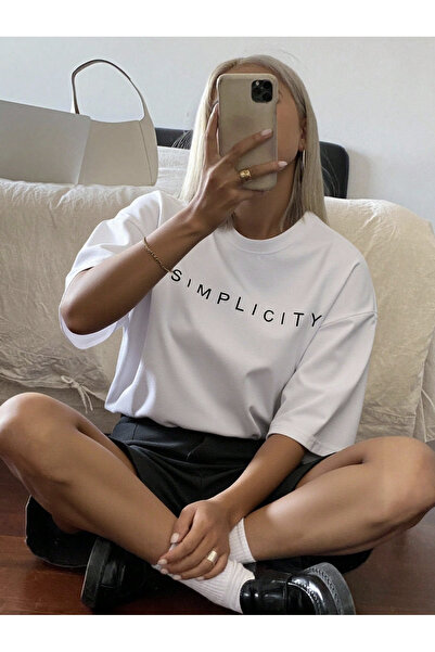 COHERENT Unisex muška/ženska majica SIMPLICITY Custom Štampano Oversize kroj ...