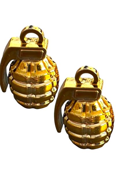motogrip Motosiklet Modifiye El Bombası Sibop Kapağı 2 Adet Gold Sarı Kaplama...