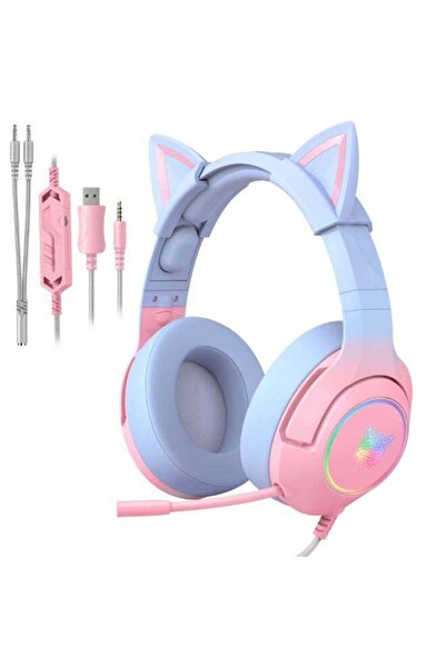 Onikuma Stereo Gaming Headset with Cat Ears for PS4, Xbox, PC and Switch