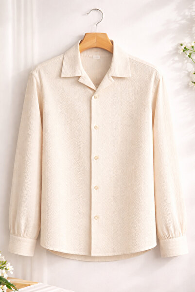 Revasser Unisex Kadın/Erkek Özel Tasarım Ferah Bürümcük Gömlek