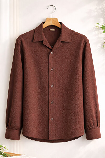 Revasser Unisex Kadın/Erkek Özel Tasarım Ferah Bürümcük Gömlek