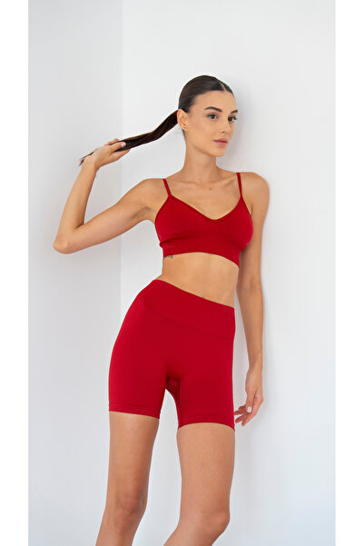 luvaewear Yüksek Bel Toparlayıcı Spor Kadın Şort Tayt - Sporcu Sütyeni (Bra) ...