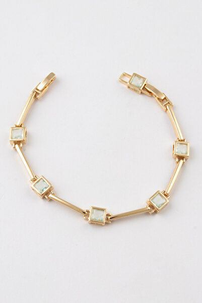 Sortie Aksesuar Five-baguette stone figured zircon stone stainless steel desi...