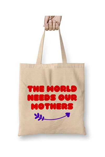 Toyaso Mother's Day Gift for Mothers 037 White Cloth Bag Long Handle Shopping...