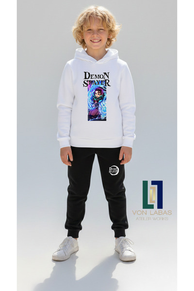 SVART WEAR Set hanorac și pantaloni de trening unisex pentru copii, cu design...