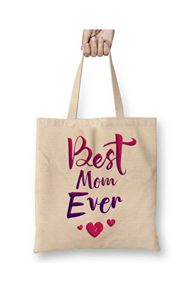 Toyaso Best Mom Ever Mother's Day Gift for Mothers Tote Bag Shopping Bag Beac...