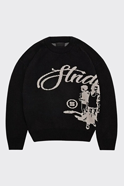 ATE STUDIOS Street Boys Premium Boxy Fit Oversize Knitwear Sweater