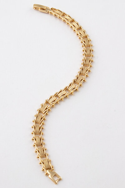 Sortie Aksesuar Stainless Steel Italian Design Bracelet with Nested Rectangul...