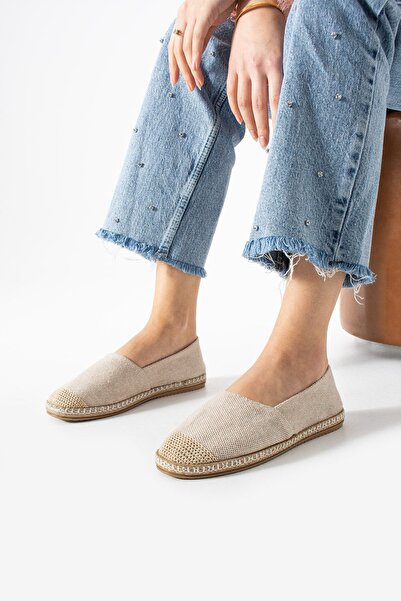 Sanart Shop Murano Women's Cream Cotton Straw Sole Espadrille