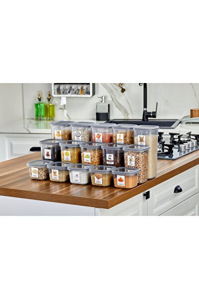 Happy Cooks 15-Piece Anthracite Food & Vegetable Storage Container Set |   3 ...