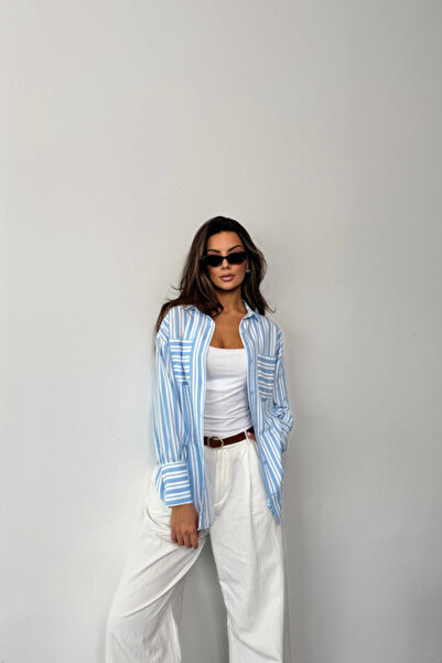 Wear Up Striped Shirt - Blue