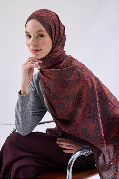 Silk Home Urban Hours Aqua Whisper Kremit Kahve Mayda Şal-81015-26