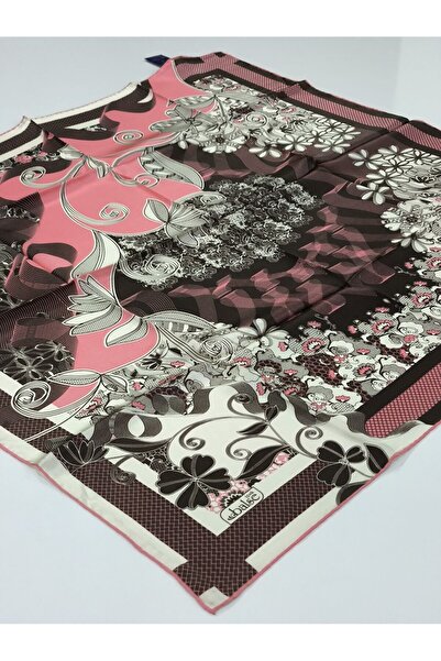 PİRAMİT Balse Sura Silk Scarf Coral Brown 5018-2