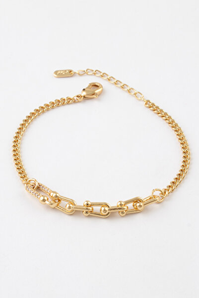 Sortie Aksesuar سوار تيفاني بتصميم من الفولاذ المقاوم للصدأ مرصع بحجر الزركون