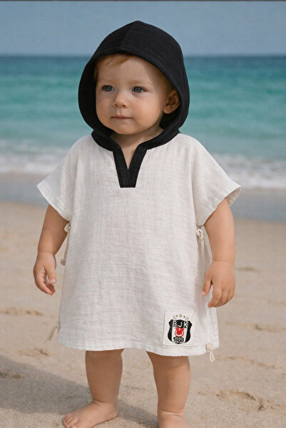 ygz junior Organic Double Layer Muslin Sea Pool Poncho