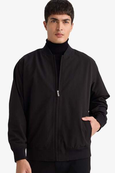 DeFacto Slim Fit Lined Zippered Crinkle Coat F9679Ax26Sp