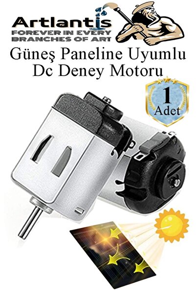Artlantis Mini Solar Motor 1 Adet Varistor Dc Motor Güneş Paneline Uyumlu Mot...