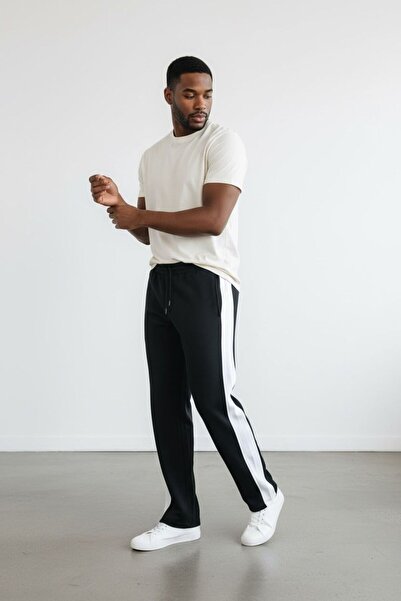 Butik Ross Comfortable Fit Baggy Tracksuit with Striped Details