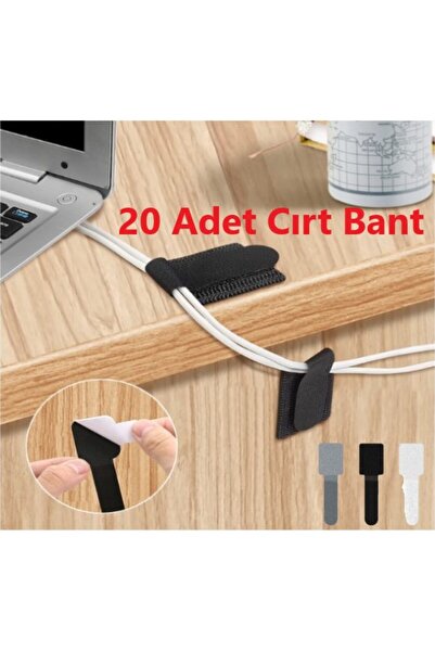 ahsun 20 قطعة من شريط فيلكرو ذاتي اللصق