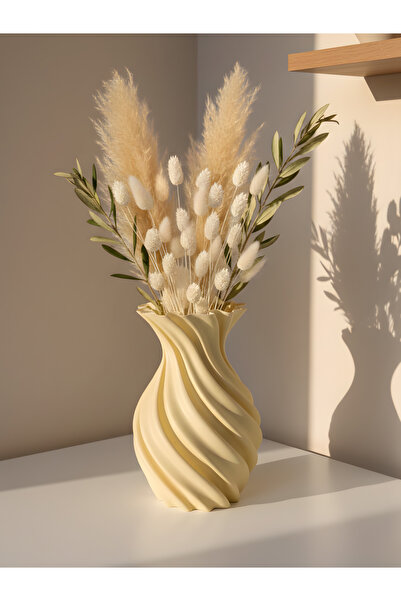 END Design Silk Wave Spiral Vase – Unbreakable Decorative Modern, Minimalist ...