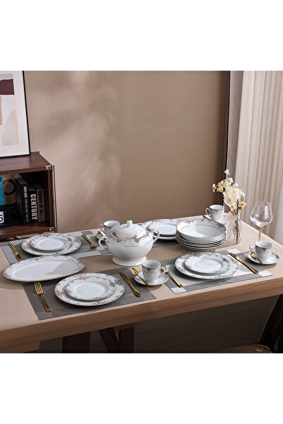 Malooki Serviciu de Masă 12 Persoane Imperial Gold Medallion din Porțelan , 6...