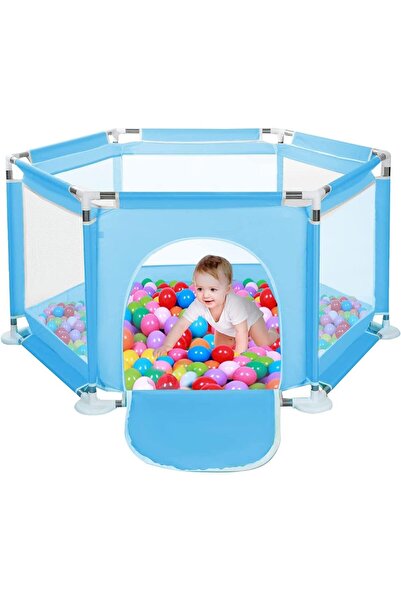 COMPLEX سياج أمان للأطفال قابل للتركيب - حاجز لعب آمن للأطفال الرضع مع 50 كرة...