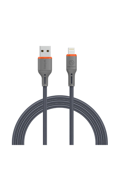 WIWU FlameGuard A-L Charging Cable – Flame-Retardant, Braided, Fast Charging ...
