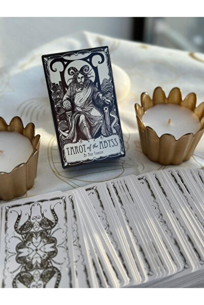Galaksi Dükkanı Tarot Of The Abyss/Tarot Kartları -12cm 7cm boyutlar +kitapçık
