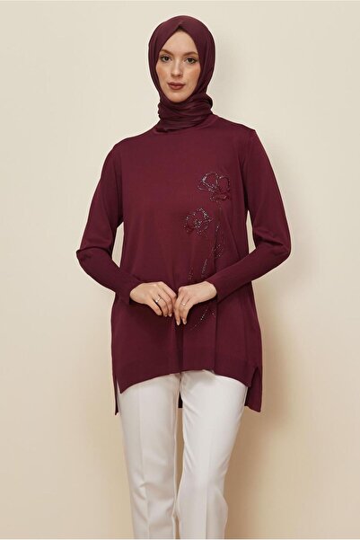 Alvina Beaded Embroidered Knitwear Tunic 45907