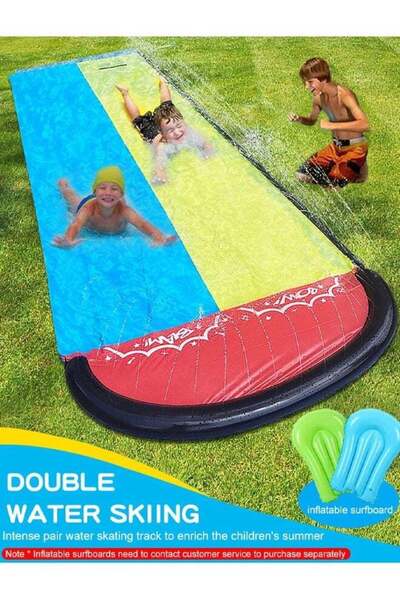 Generic Water Slip Slide,2 Bodyboards Lawn Water Slides Slip N Waterslides Su...