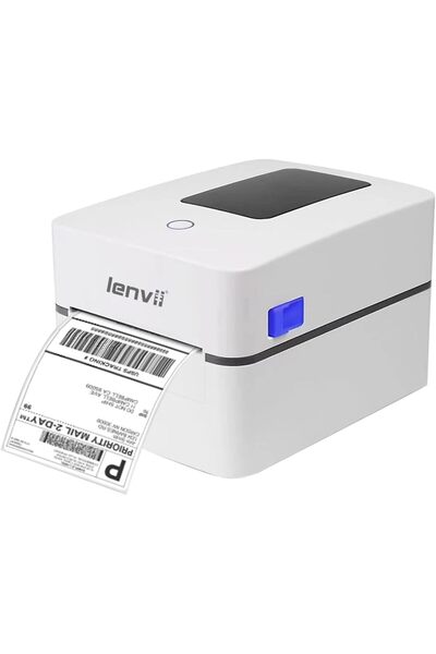 Generic طابعة ملصقات حرارية مكتبية من لينفي بتقنية بلوتوث، مقاس 2/3/4 بوصة | ...