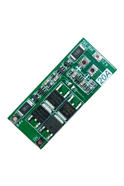 Voltaj 2S 20A BMS 8.4V 18650 Lityum Pil Şarj Koruma Devresi Balanslı