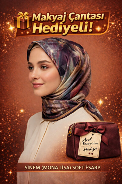 Monalisa Mona Lisa Black Soft Scarf 90X90 Cotton Fabric Non-Slip Square Scarf