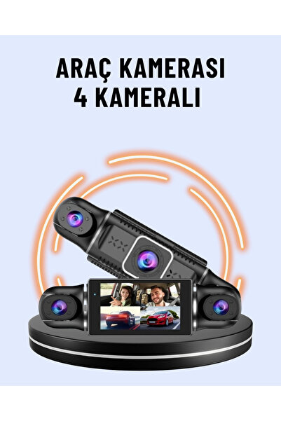 OEM 170° Geniş Açı 4 Kameralı Araç Kamerası Hareket Algılamalı