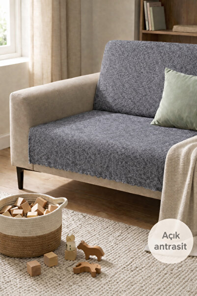 SYCAMORE HOME Sofa Cover 175X215 cm – Plain Sofa Cover, Non-Slip, Washable, L...