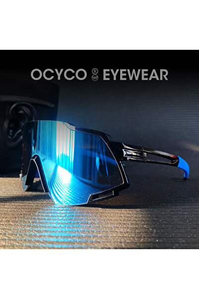 Choice C1 Blue OCYCO New Rideing Oversized Steampunk Goggle Sunglasses Men Pu...
