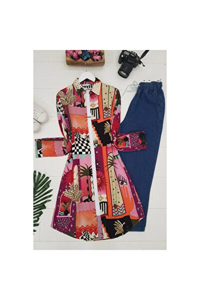 ZORM Printed Long Tunic -Orange -Collection