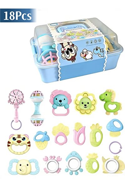 Generic 18Pcs Baby Rattle Toy Baby Grasp Rattles Sensory Teether Baby Develop...