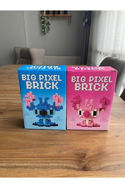 BIG PIXEL TOYS Pixel Brick Karakter Yapı Blok Oyuncak – Stitch & Angel Mikro ...