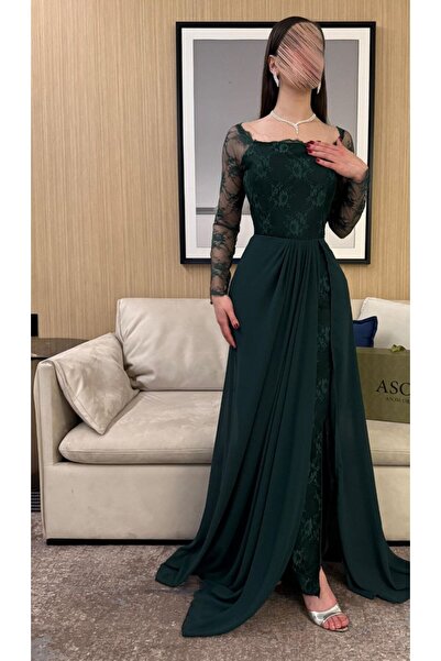 LATEANA Long lace dress