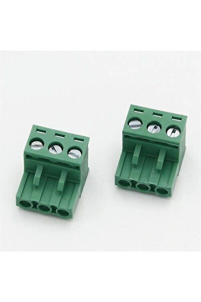 China 3 Pin 5.08mm Dişi Geçmeli Yeşil Klemens